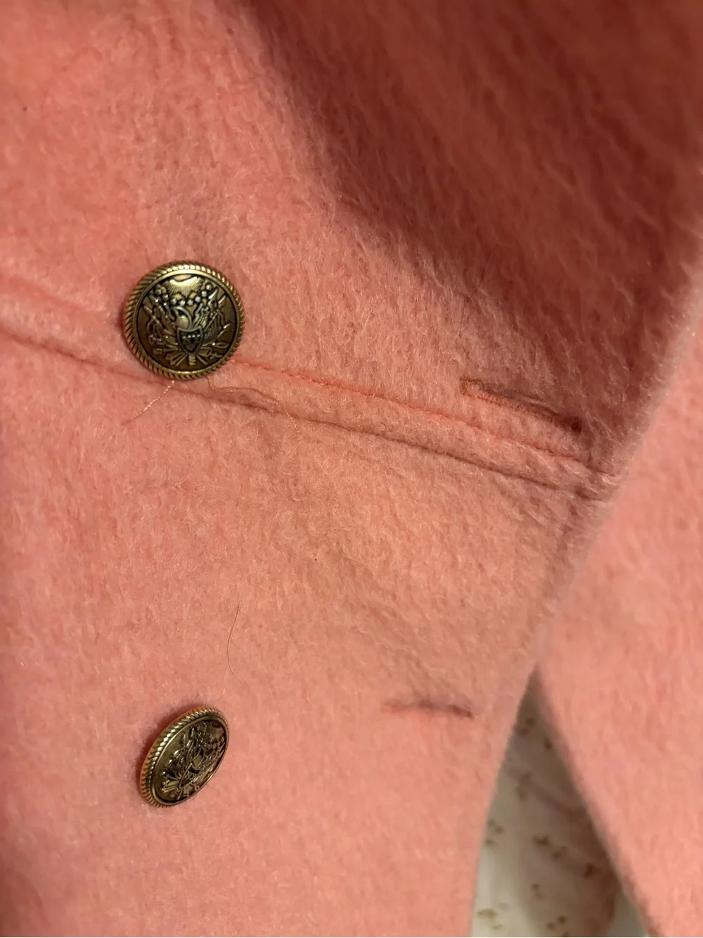 Bonpoint wool and mohair blend double breasted peacoat size 6